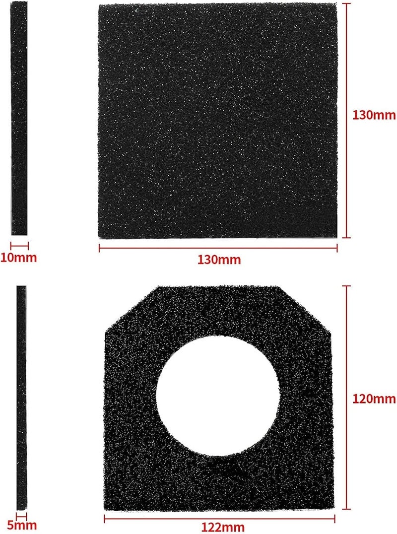 WeP 10pcs Replacement Filtration Adsorbers Set (5 Front & 5 Rear) & Sticky Foam ONLY Compatible with 948DQ-I, 948DQ-II, 948DQ-III Solder Fume Extractor - Image 2